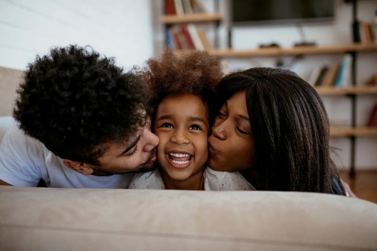 A relaxed family scene representing the kind of life clients are working toward